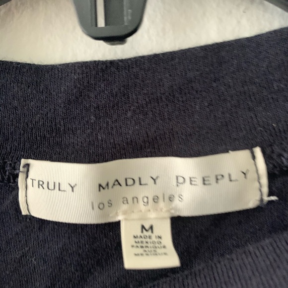 Truly madly deeply black crop top size M - Picture 5 of 6
